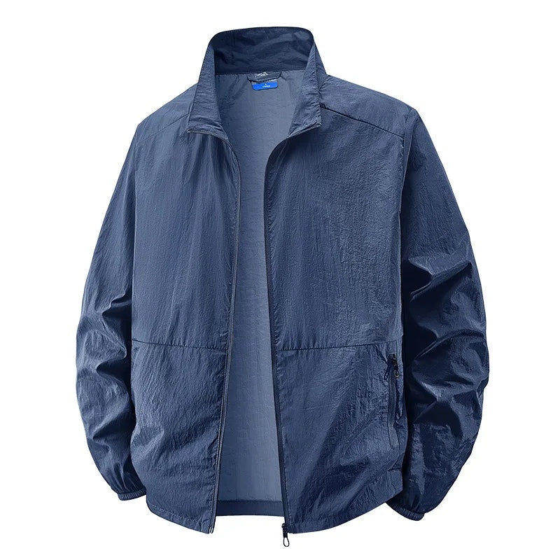 Veste coupe-vent légère pour homme à fermeture éclair