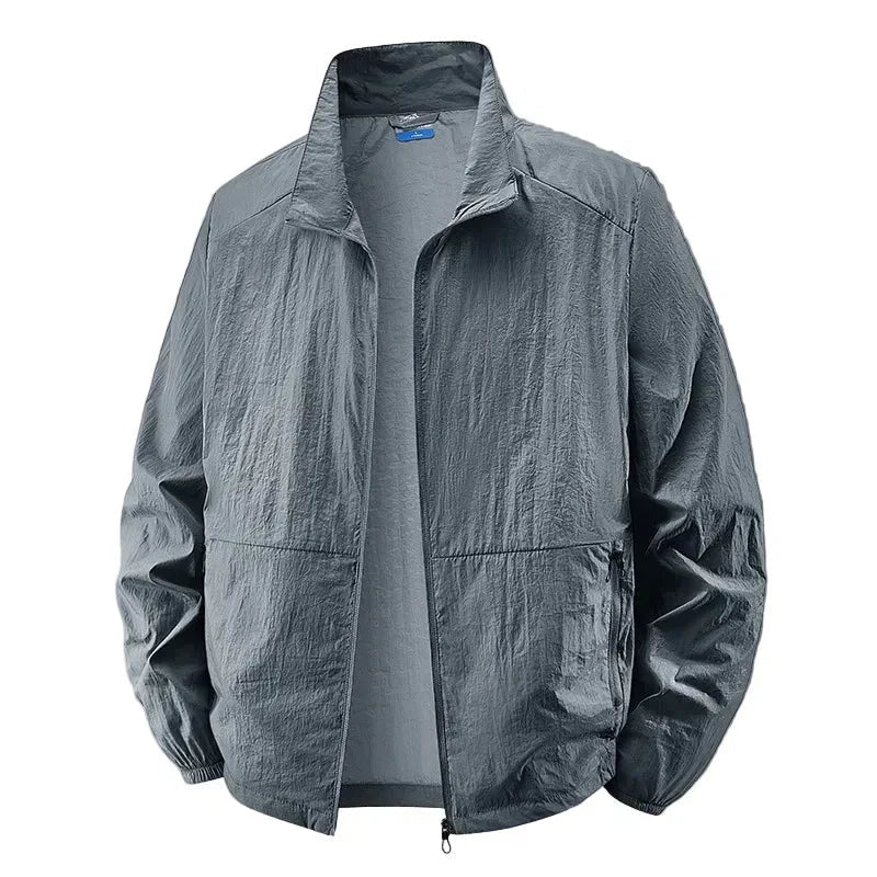 Veste coupe-vent légère pour homme à fermeture éclair