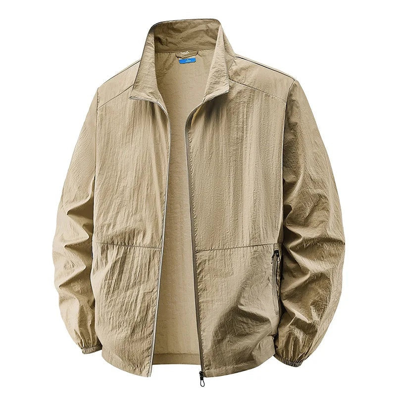 Veste coupe-vent légère pour homme à fermeture éclair