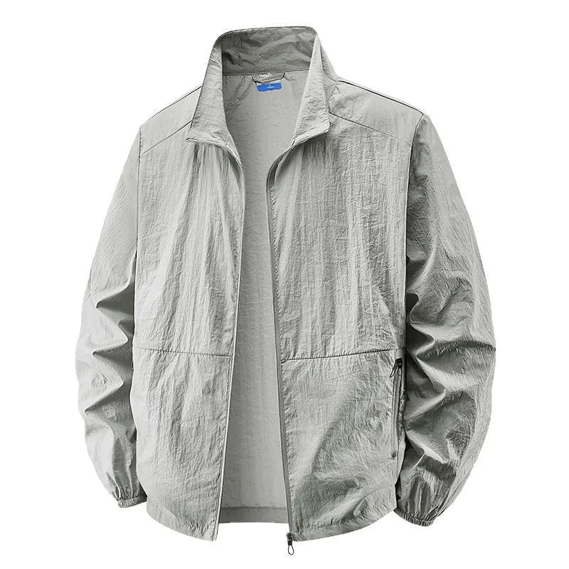 Veste coupe-vent légère pour homme à fermeture éclair