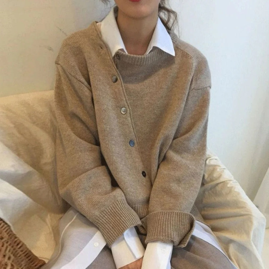 Women's Button-Front Cardigan Sweater
