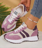 Women's Retro Lace-Up Trainers