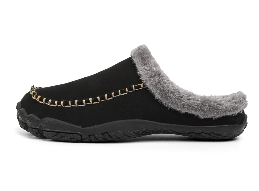 Unisex Fleece-Lined Slip-On House Slippers