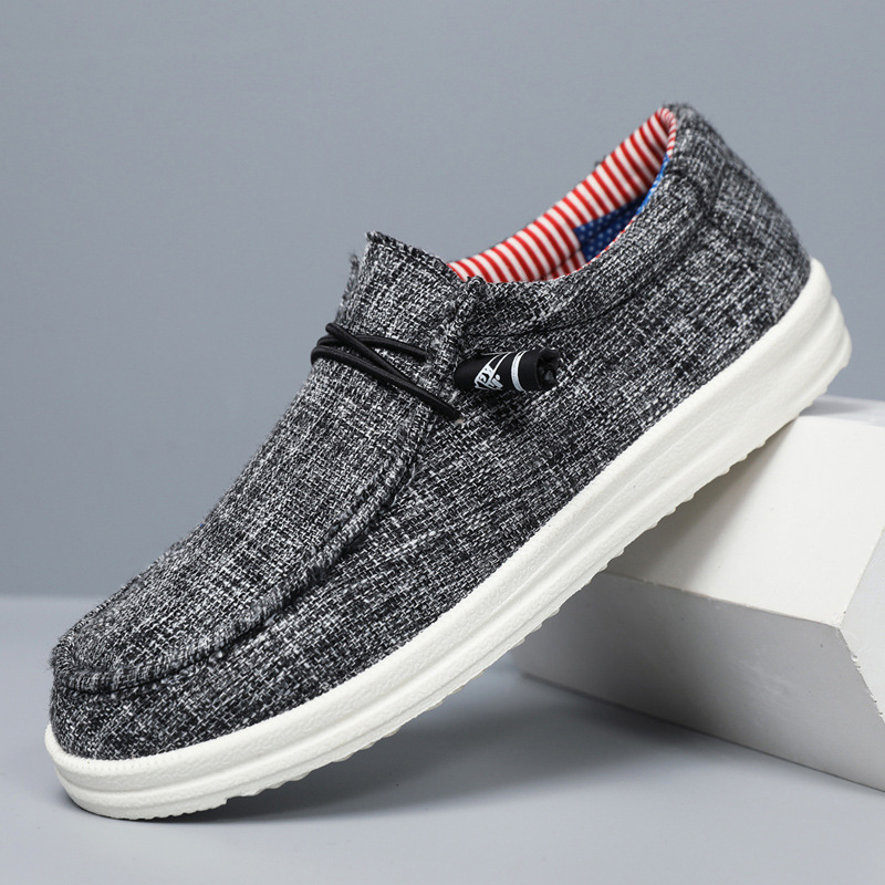 Mocassins pour homme en toile légère