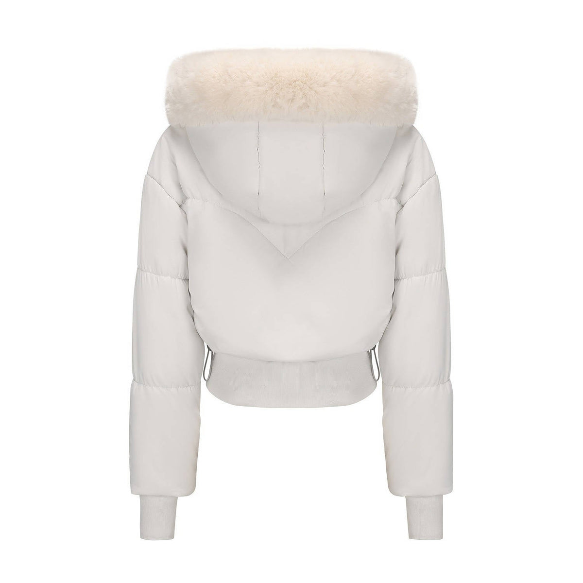 Veste courte matelassée pour femme | Manteau d’hiver matelassé à capuche