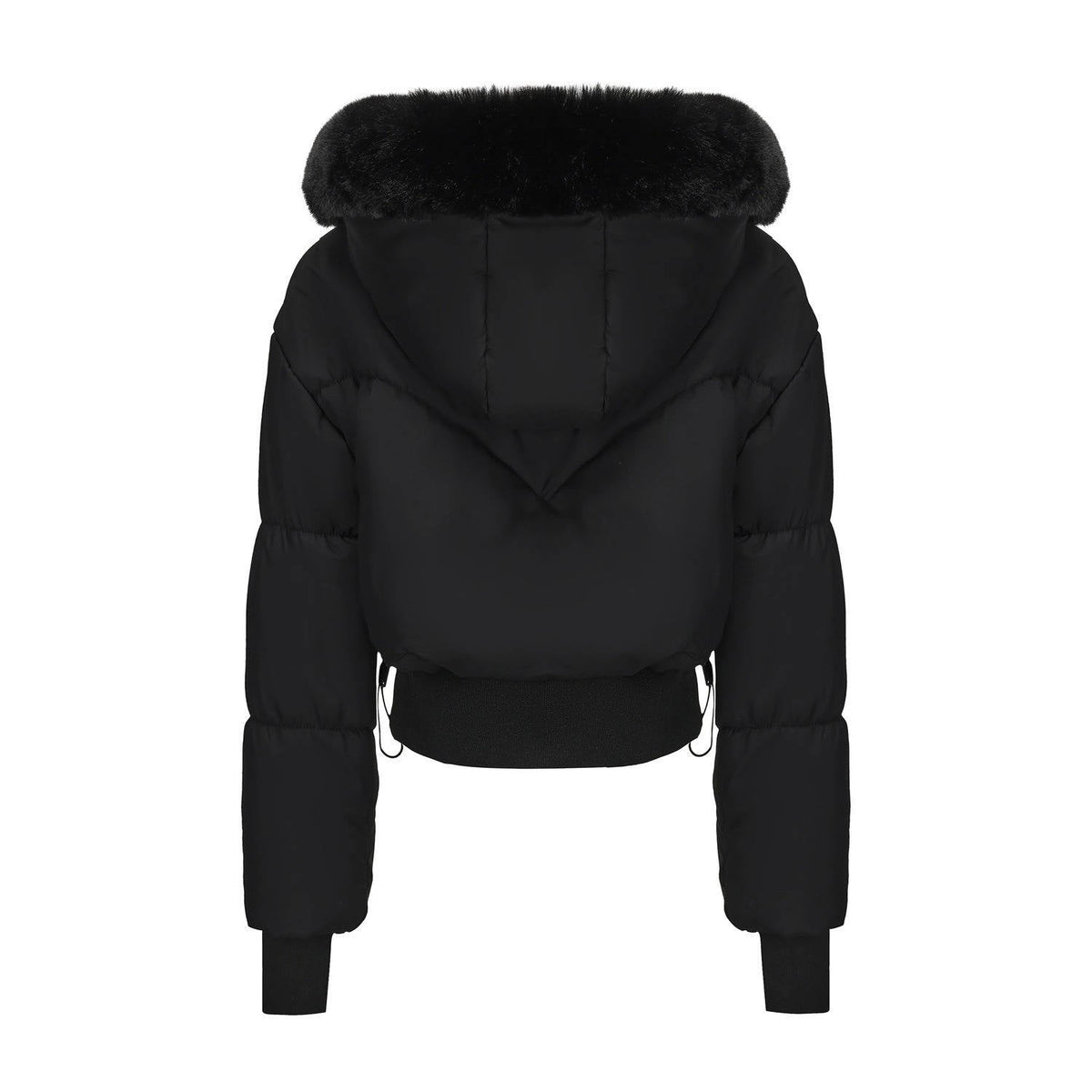 Veste courte matelassée pour femme | Manteau d’hiver matelassé à capuche