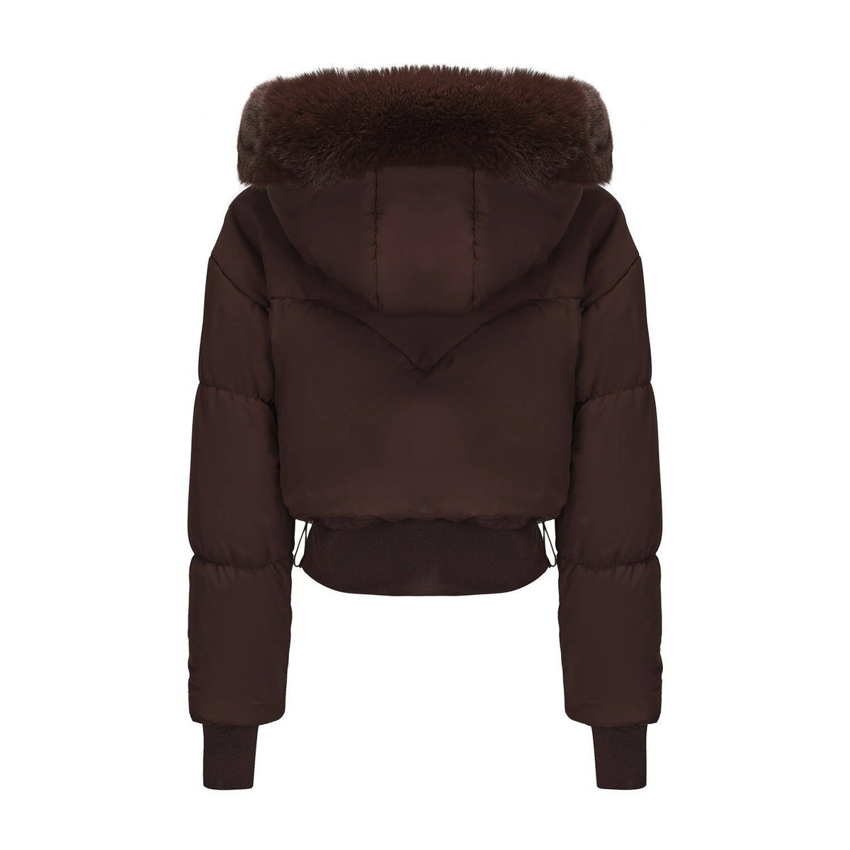 Veste courte matelassée pour femme | Manteau d’hiver matelassé à capuche