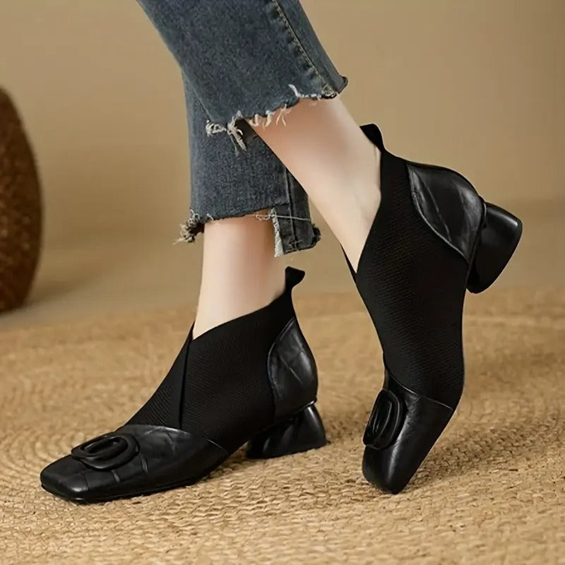 Women's Leather Summer Low Heel Shoes