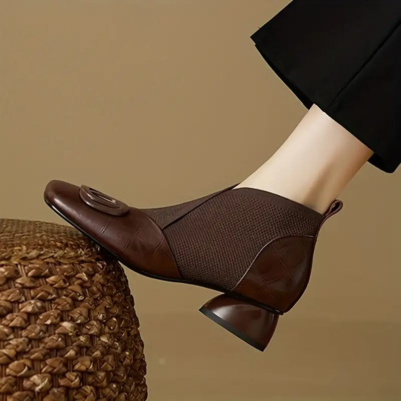 Women's Leather Summer Low Heel Shoes