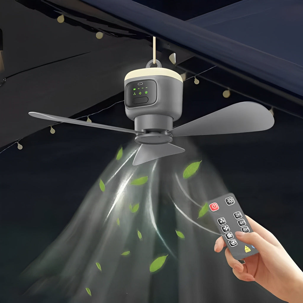 Ceiling Fan with ABS Plastic Remote Control Hanging Design for Summer
