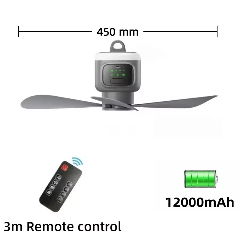 Ceiling Fan with ABS Plastic Remote Control Hanging Design for Summer