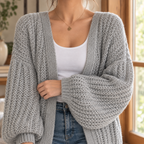Women's Chunky Knit Cardigan | Oversized Open Front