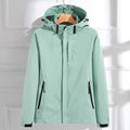 Veste de pluie imperméable à capuche pour femme