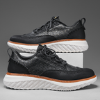 Men’s Woven Lace-Up Platform Casual Shoes