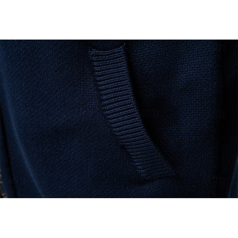 Cardigan en maille à motif Fair Isle pour homme | Col montant et fermeture éclair intégrale