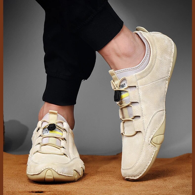 Men’s Suede Loafers with Flexible Casual Sole