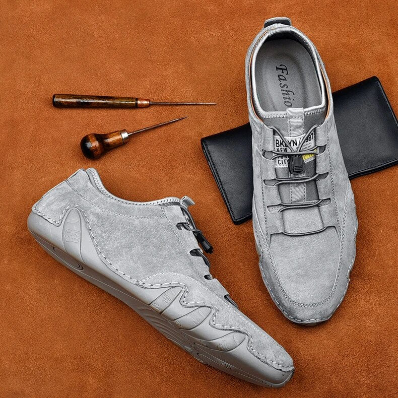 Men’s Suede Loafers with Flexible Casual Sole
