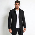 Men's Wool Blend Overcoat for Autumn Smart Casual Business Wear