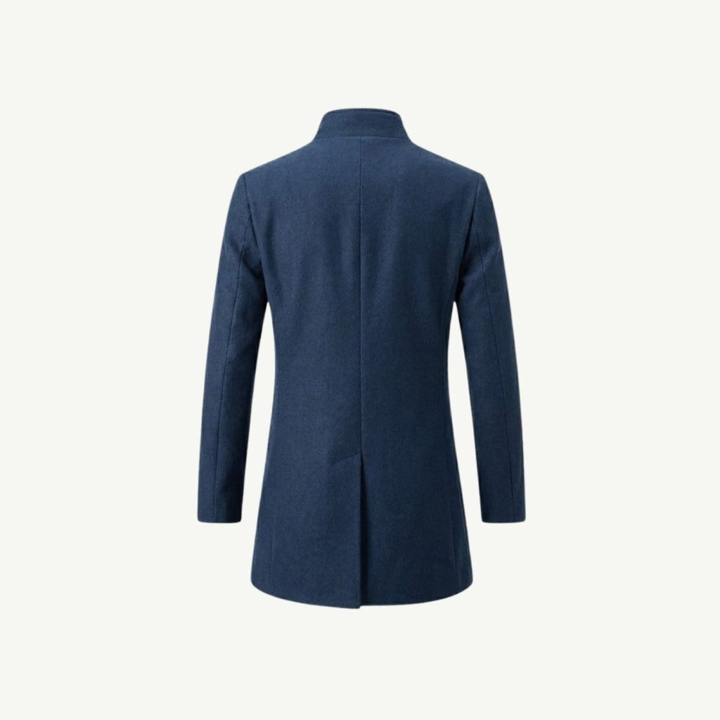 Men's Wool Blend Overcoat for Autumn Smart Casual Business Wear