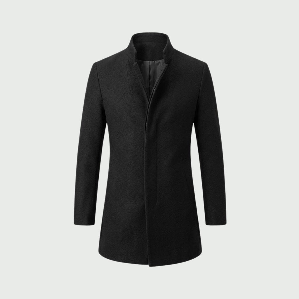 Men's Wool Blend Overcoat for Autumn Smart Casual Business Wear