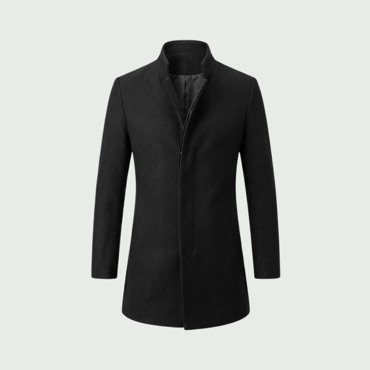 Men's Wool Blend Overcoat for Autumn Smart Casual Business Wear