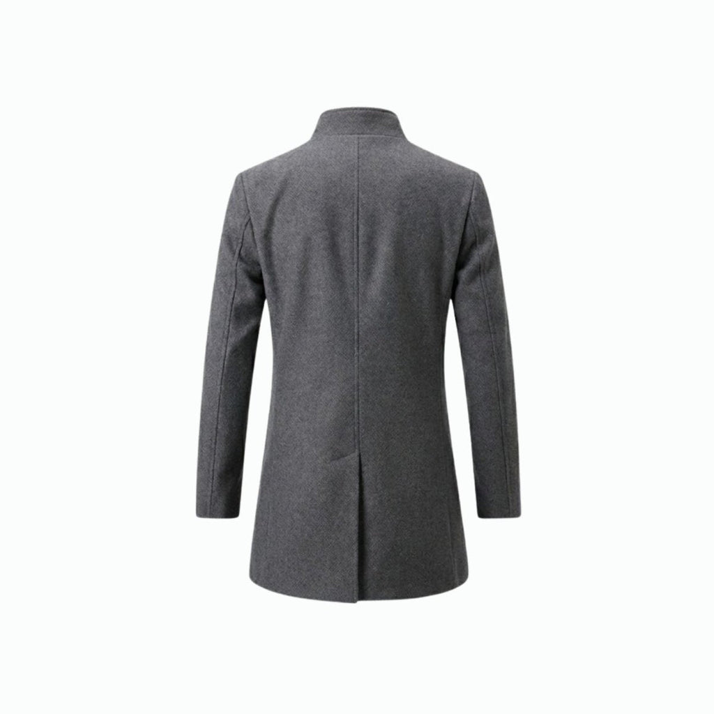 Men's Wool Blend Overcoat for Autumn Smart Casual Business Wear