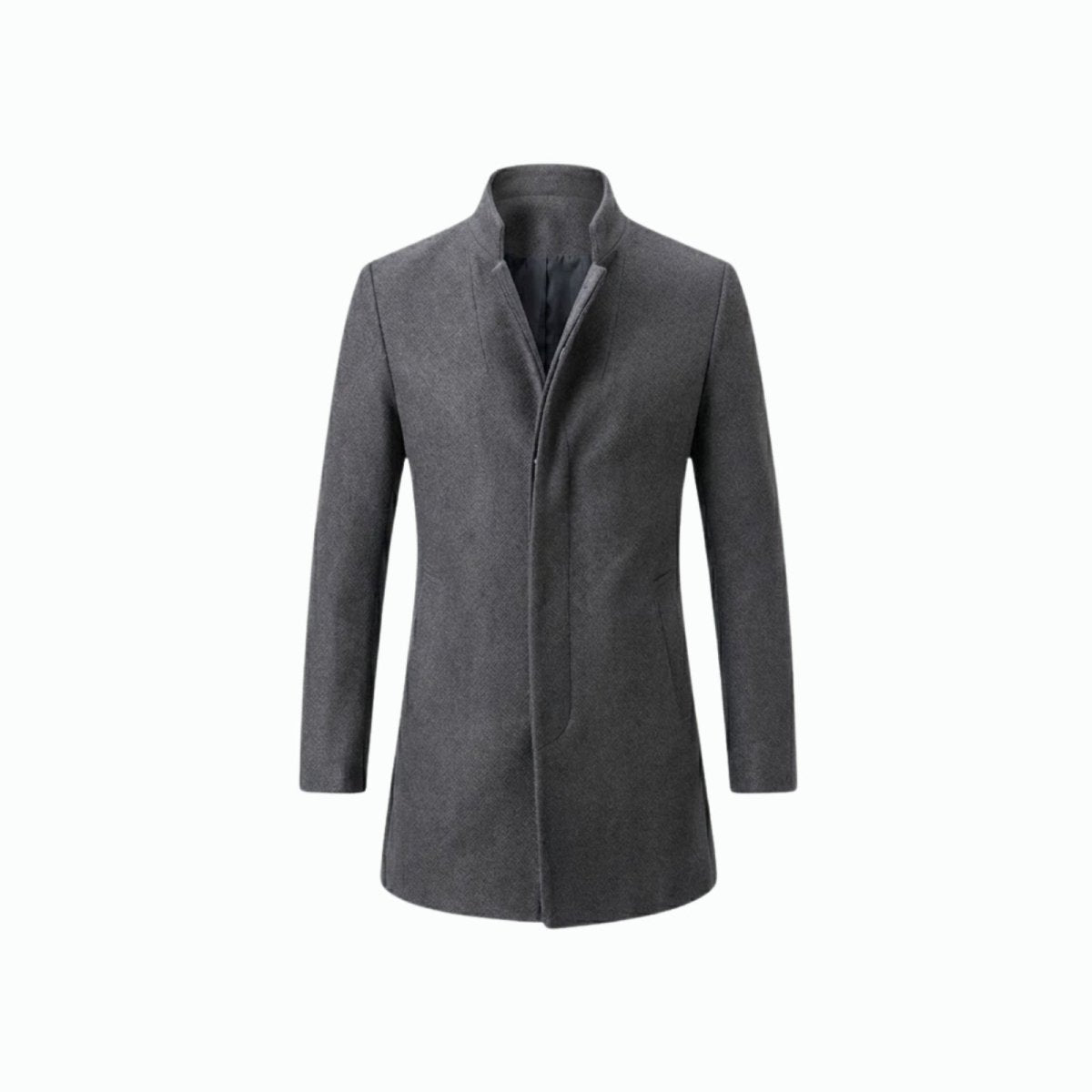 Men's Wool Blend Overcoat for Autumn Smart Casual Business Wear