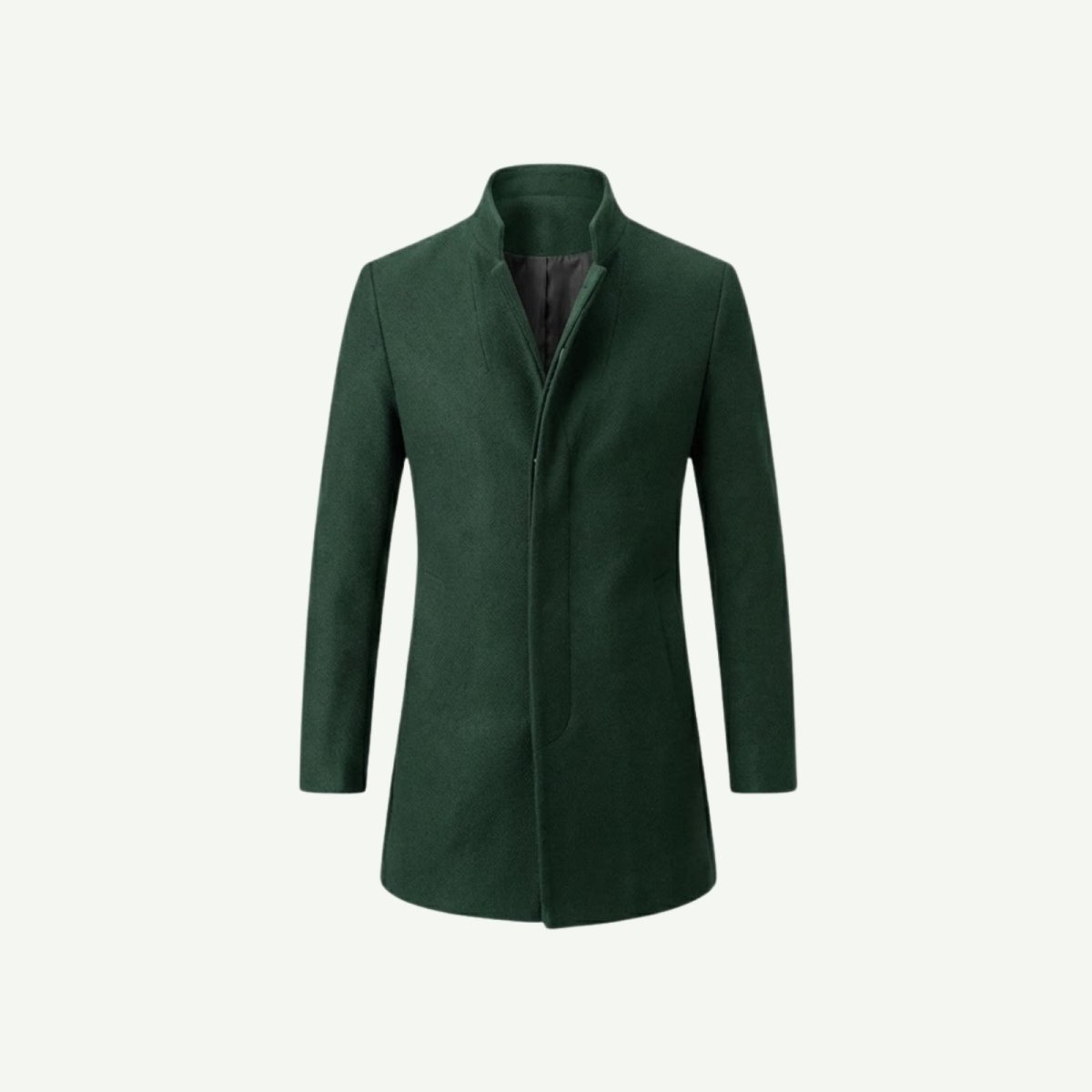 Men's Wool Blend Overcoat for Autumn Smart Casual Business Wear