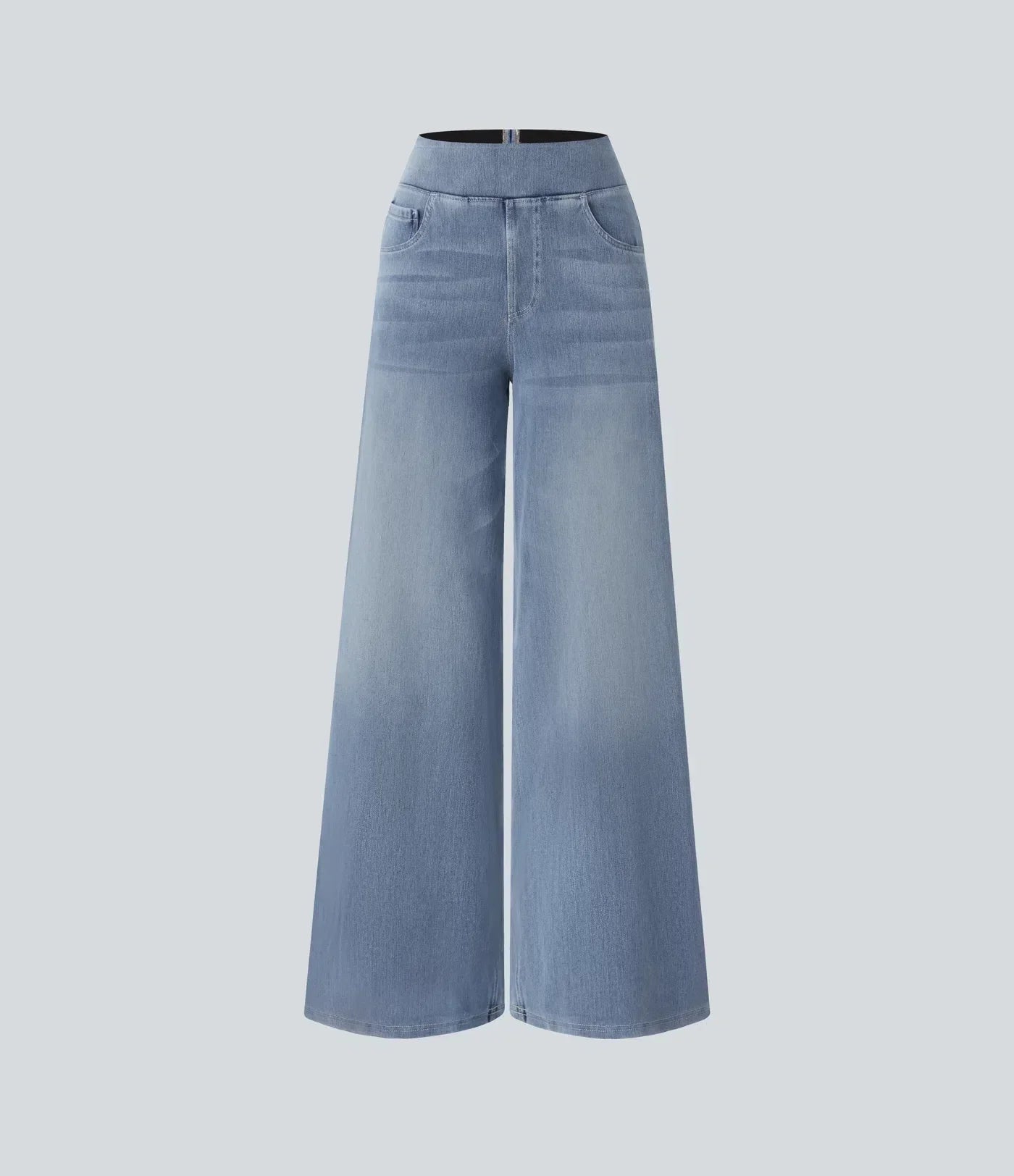 Women's High Waist Wide Leg Stretch Jeans