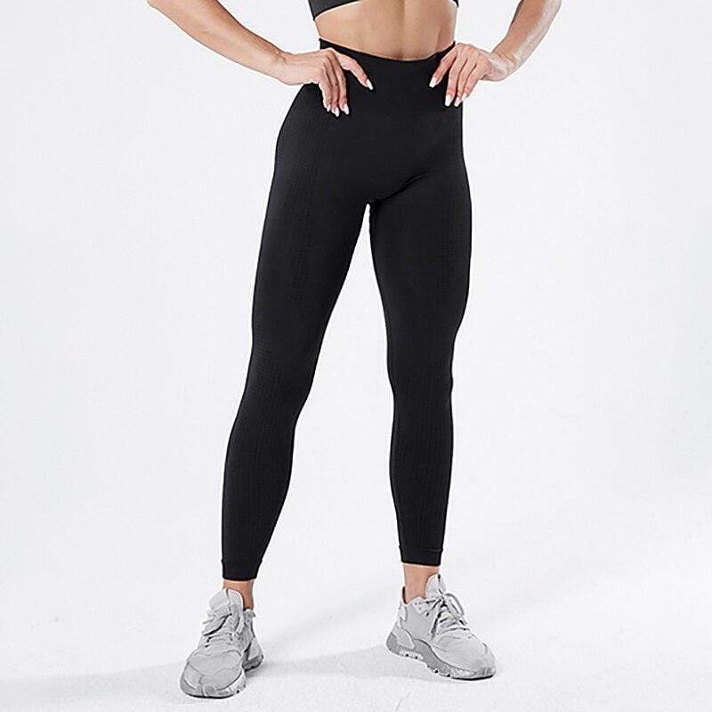 Legging de sport sculptant sans coutures taille haute pour femme