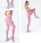 Women's High-Waisted Seamless Sculpting Gym Leggings