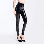 Women's High-Waisted Faux Leather Leggings