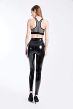 Women's High-Waisted Faux Leather Leggings