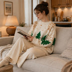 Women's Christmas Sweater | Snowflake & Tree Knit Jumper
