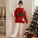 Women's Christmas Sweater | Snowflake & Tree Knit Jumper
