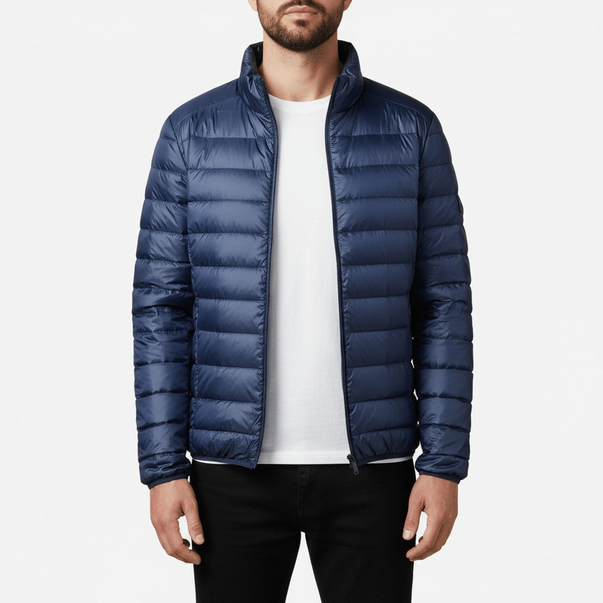 Doudoune matelassée légère pour homme | col montant