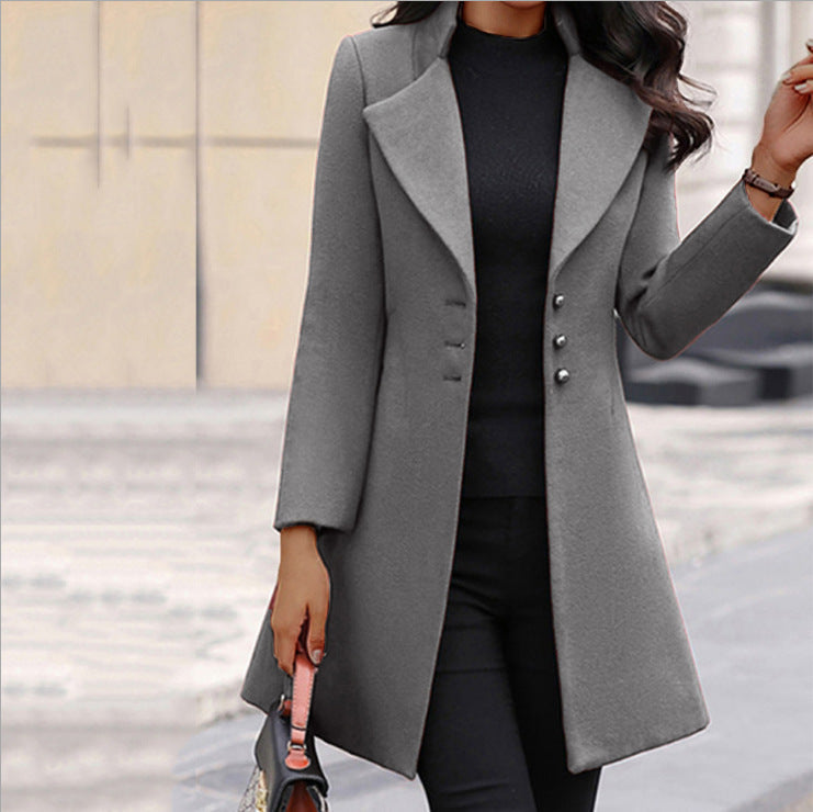 Women’s Tailored Longline Single-Breasted Coat