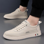 Męskie skórzane casualowe sneakersy