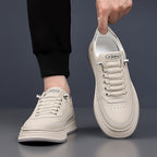 Męskie skórzane casualowe sneakersy