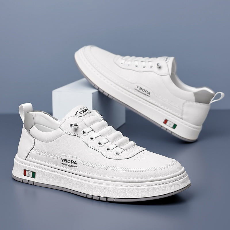 Men's Leather Casual Trainers