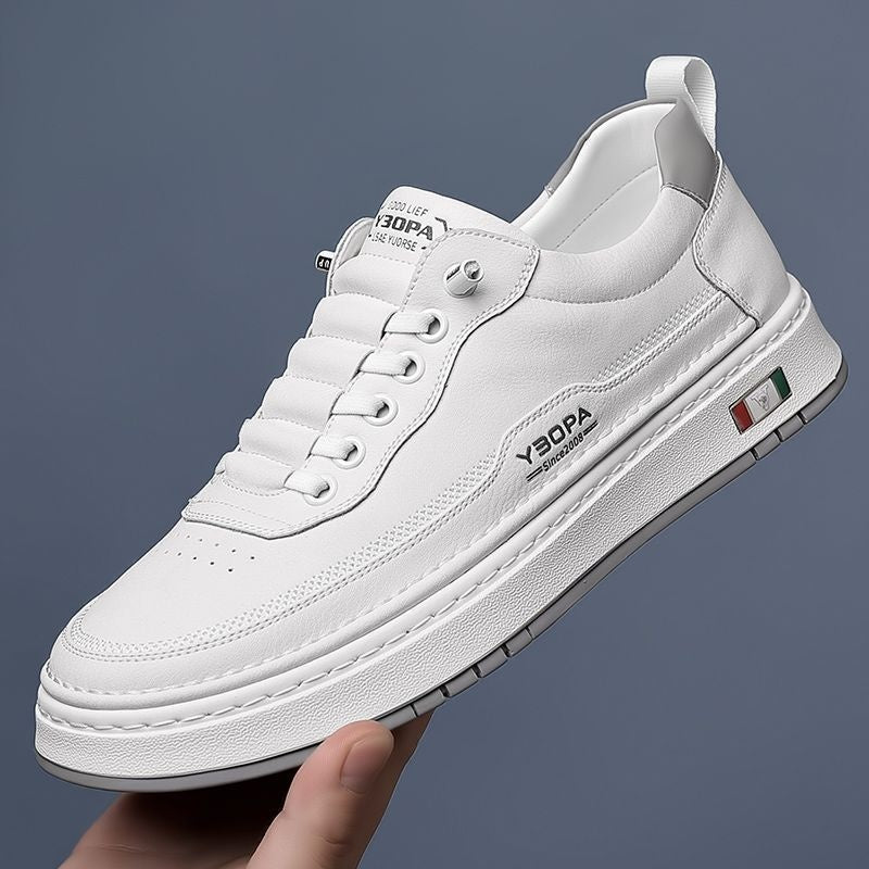 Men's Leather Casual Trainers
