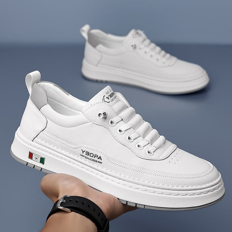 Men's Leather Casual Trainers