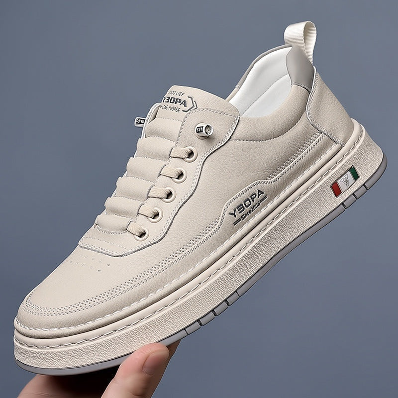 Men's Leather Casual Trainers