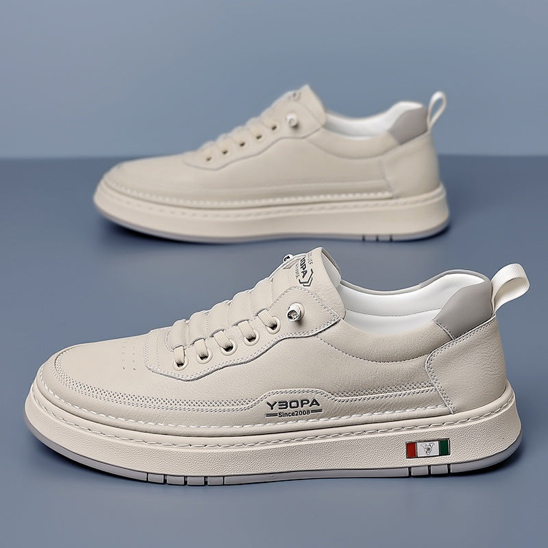 Men's Leather Casual Trainers