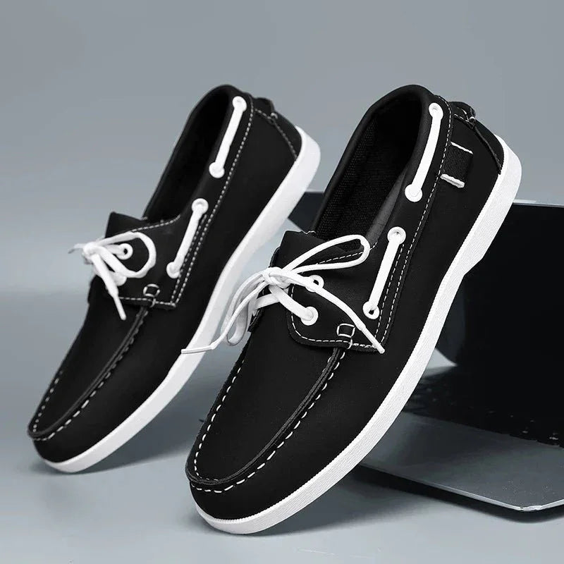 Men's Leather Summer Boat Shoes