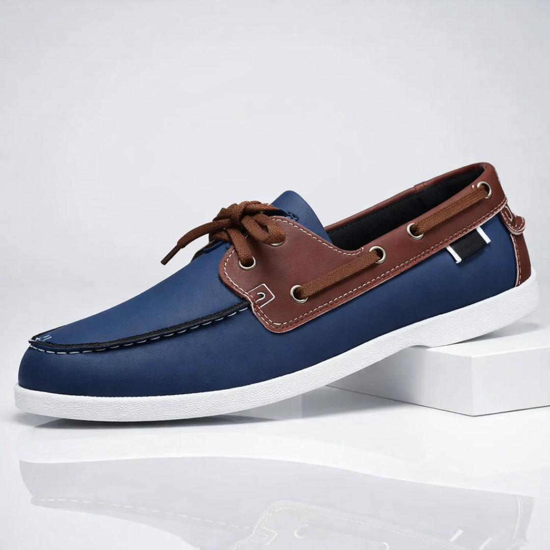 Men's Leather Summer Boat Shoes