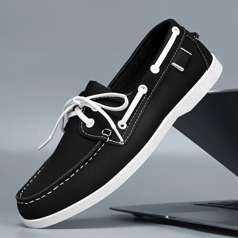 Men's Leather Summer Boat Shoes