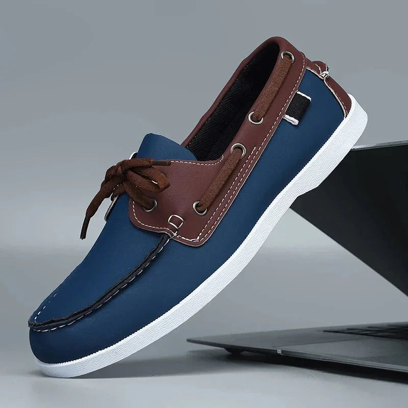 Men's Leather Summer Boat Shoes