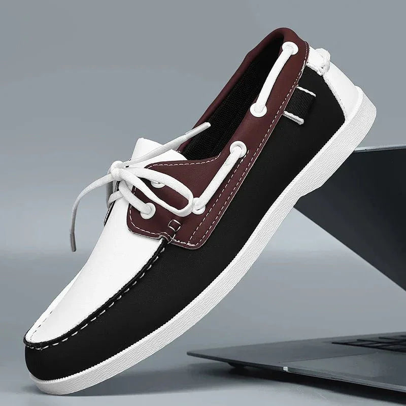 Men's Leather Summer Boat Shoes