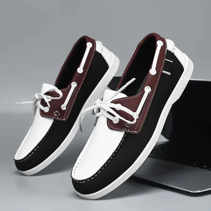Men's Leather Summer Boat Shoes